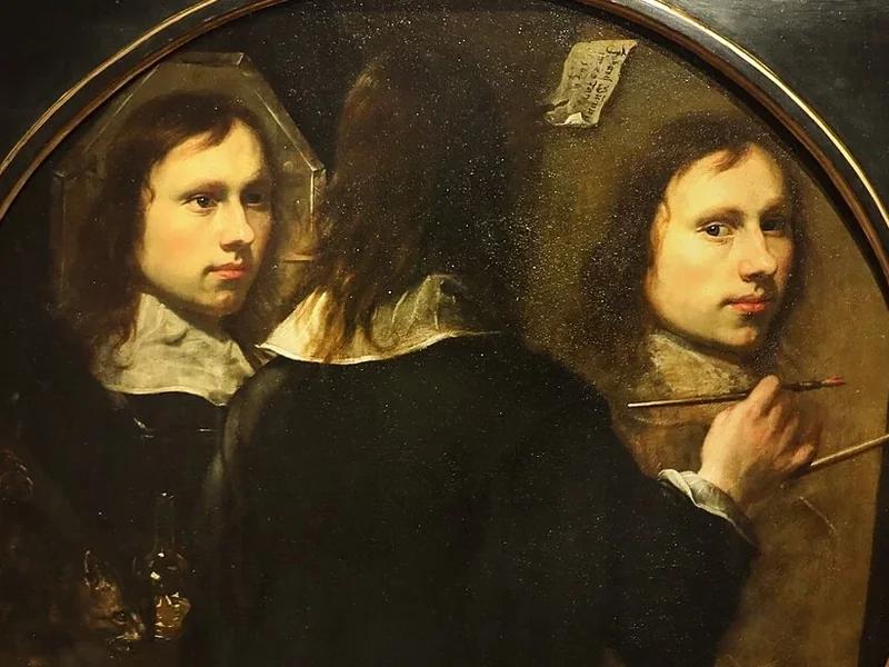 1626-Johannes Gumpp - Autoritratto allo specchio, 1646